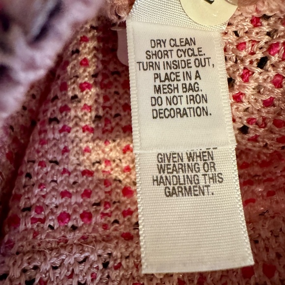 St. John Knit Sleeveless Shell Top – Pink & Black Tweed, Size S - Picture 7 of 11